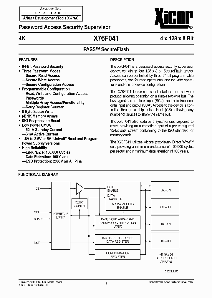 X76F041_48298.PDF Datasheet
