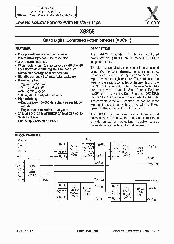 X9258_48714.PDF Datasheet