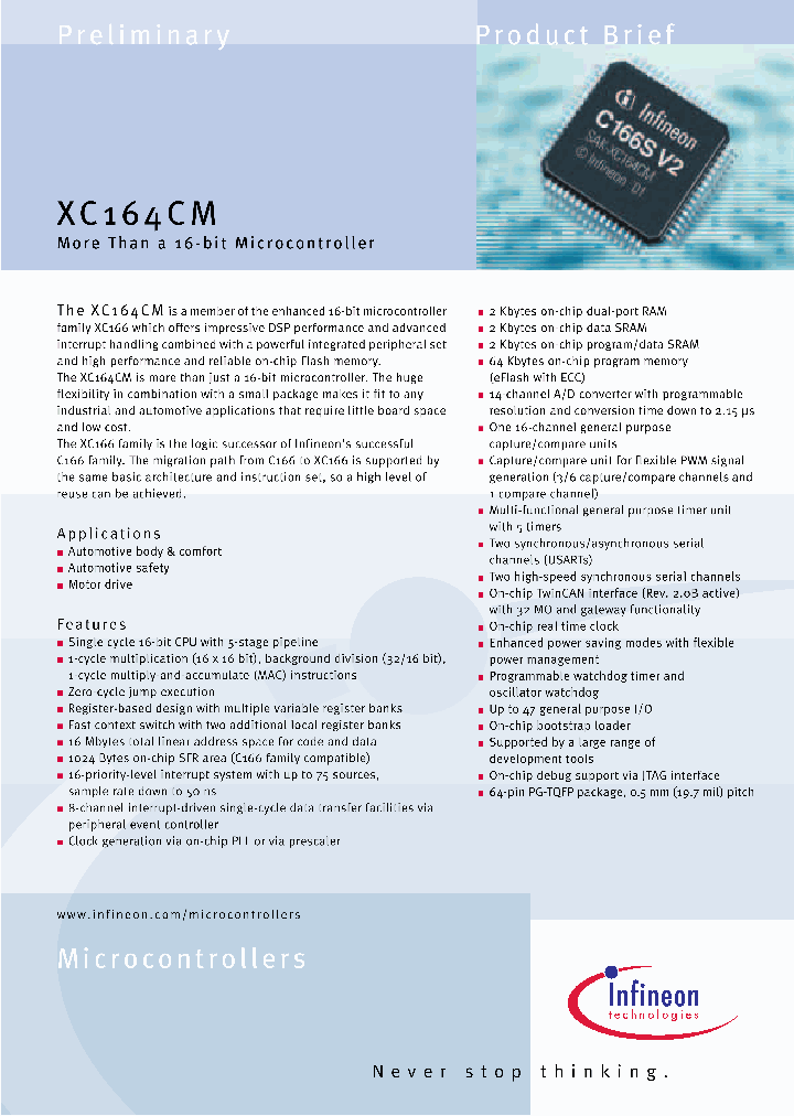 SAF-XC164CM-8F20F_46118.PDF Datasheet