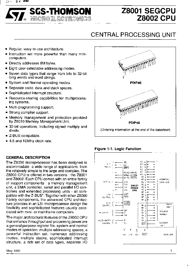 Z8001B1V_32738.PDF Datasheet