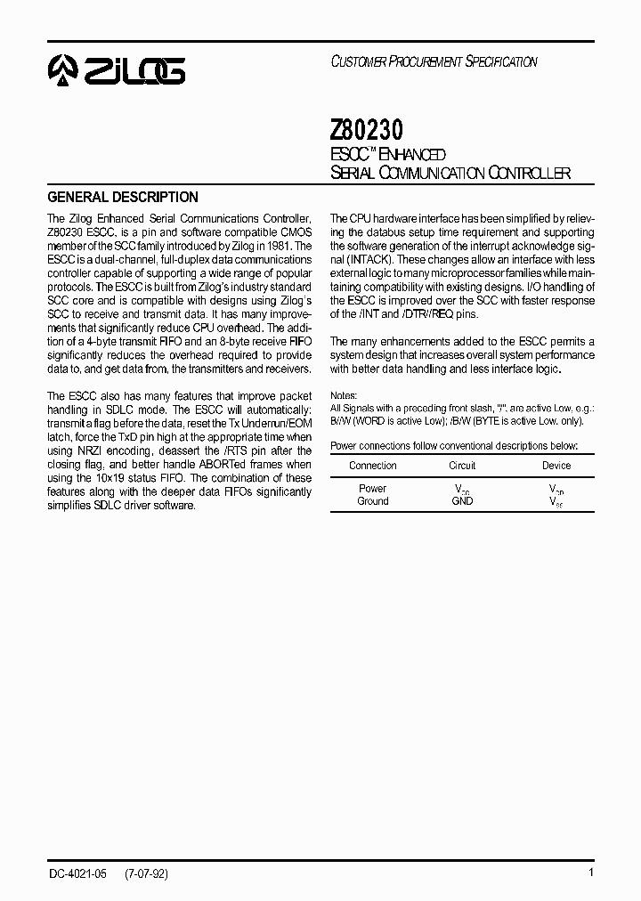Z80230_32785.PDF Datasheet