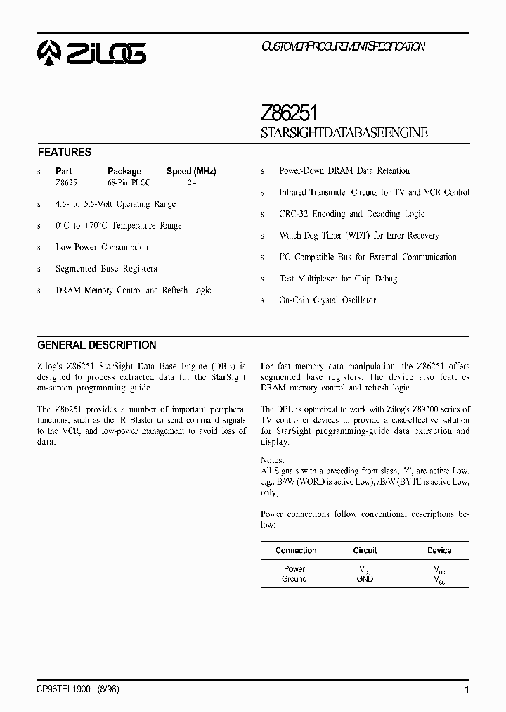 Z86251_31444.PDF Datasheet
