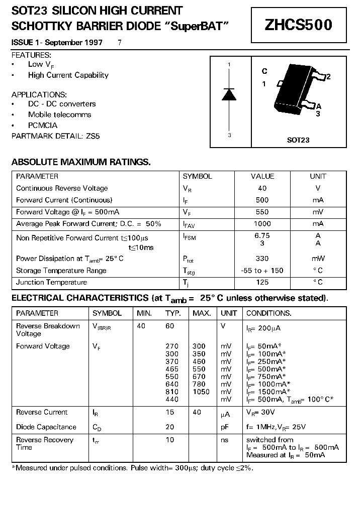 ZHCS500_24880.PDF Datasheet
