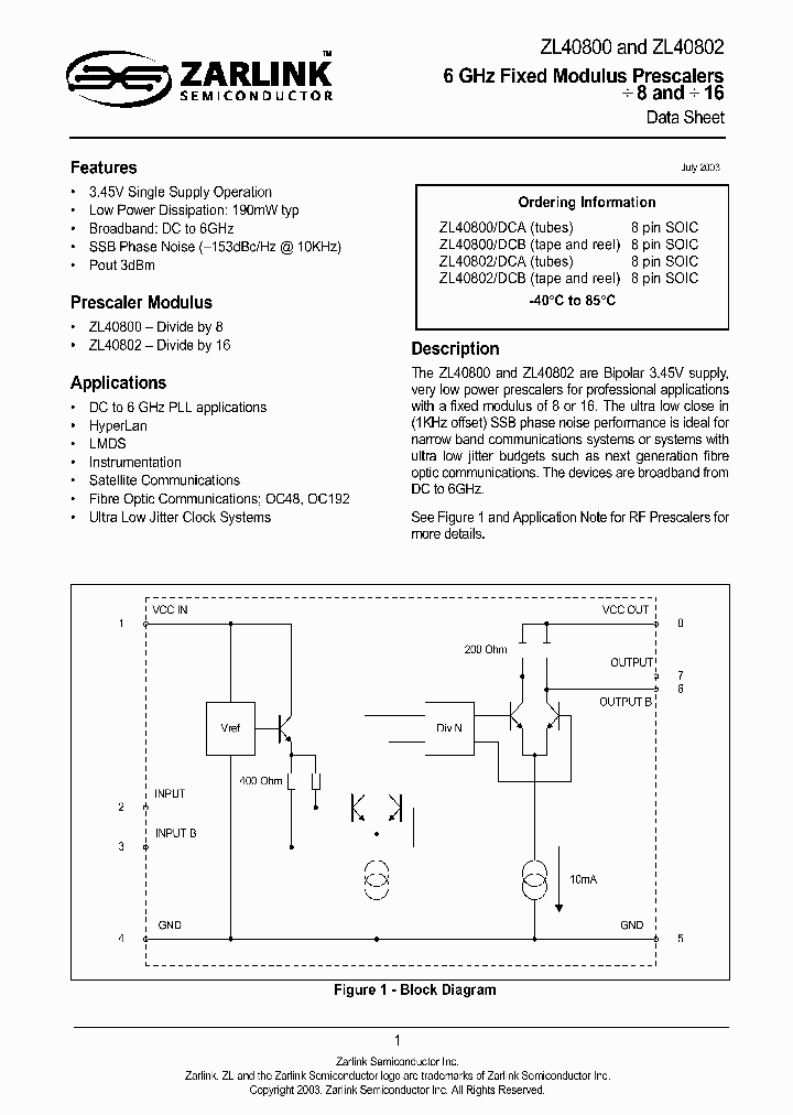 ZL40800_23555.PDF Datasheet