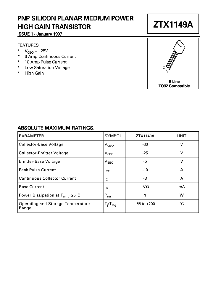 ZTX1149A_41352.PDF Datasheet