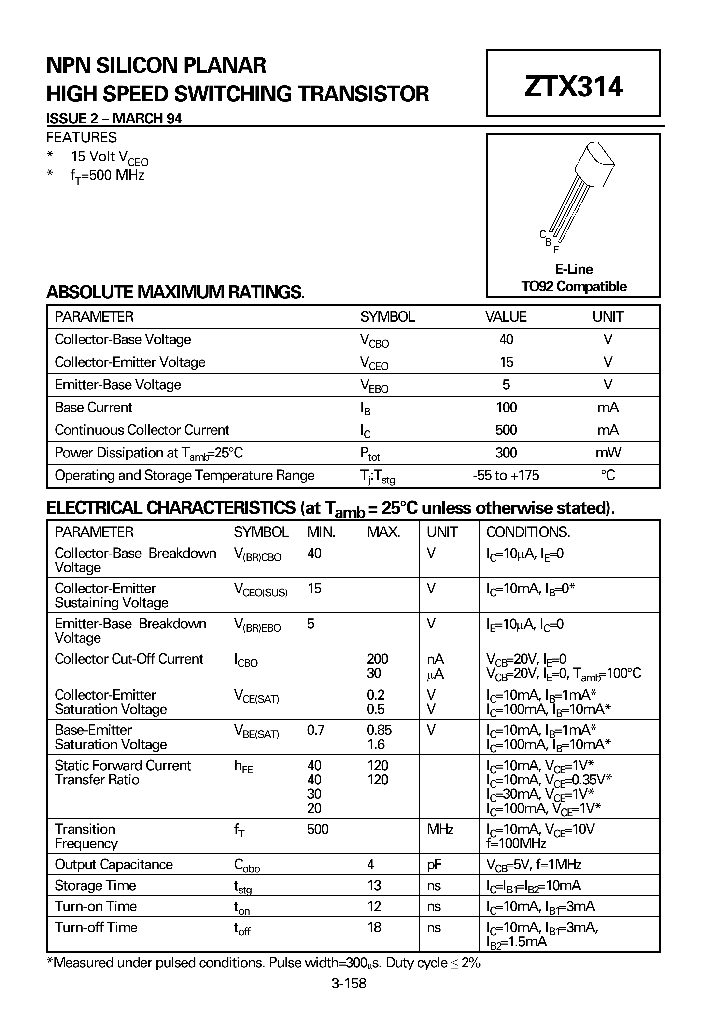 ZTX314_23113.PDF Datasheet