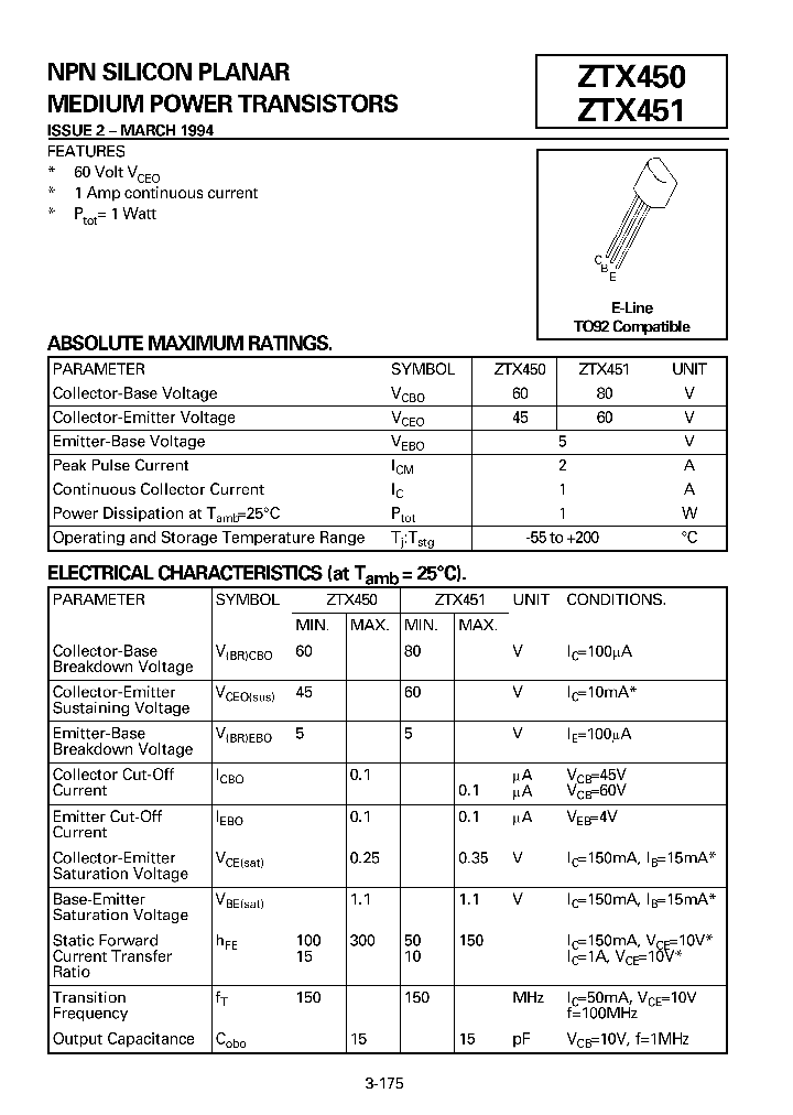 ZTX450_23114.PDF Datasheet