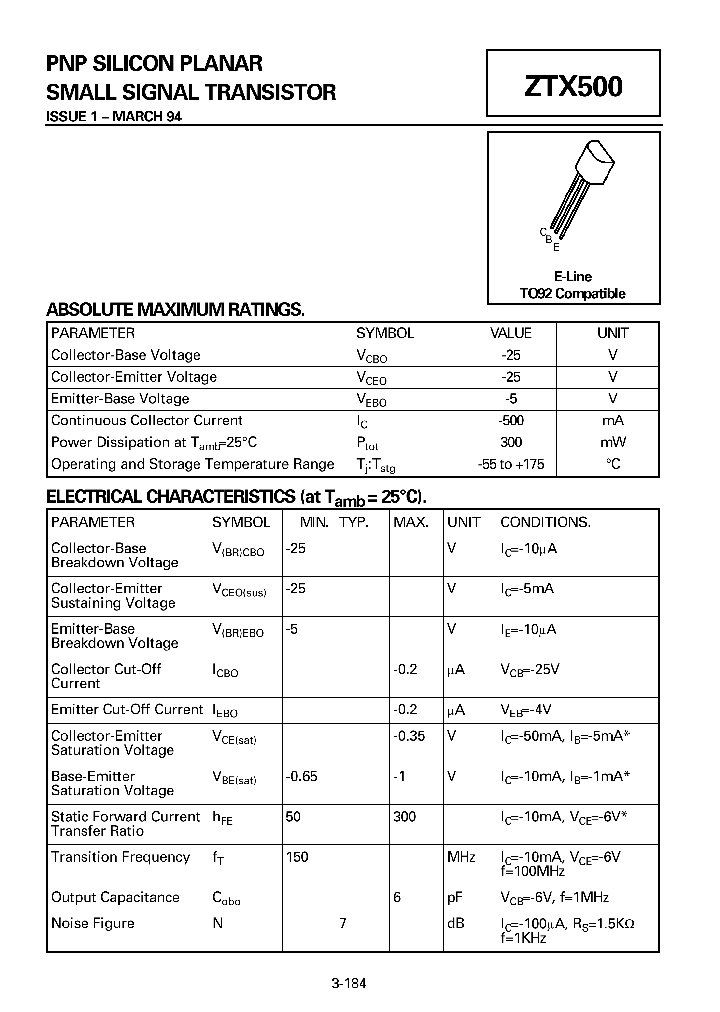 ZTX500_23118.PDF Datasheet