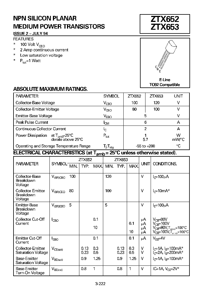 ZTX653_23125.PDF Datasheet