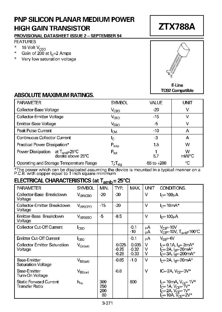 ZTX788A_48377.PDF Datasheet