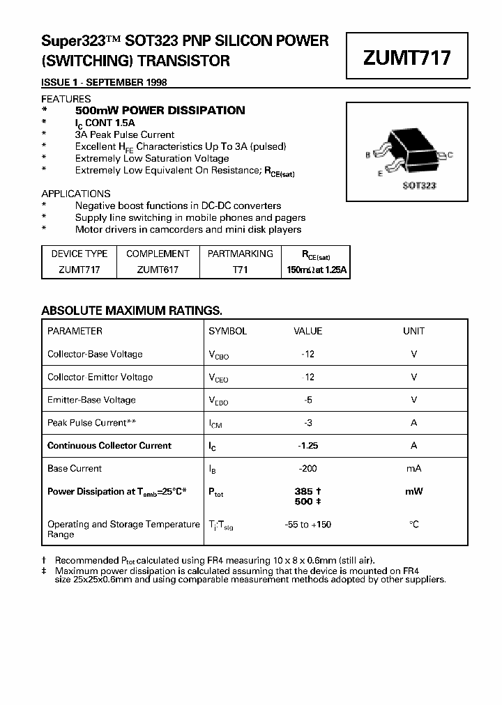 ZUMT717_23133.PDF Datasheet