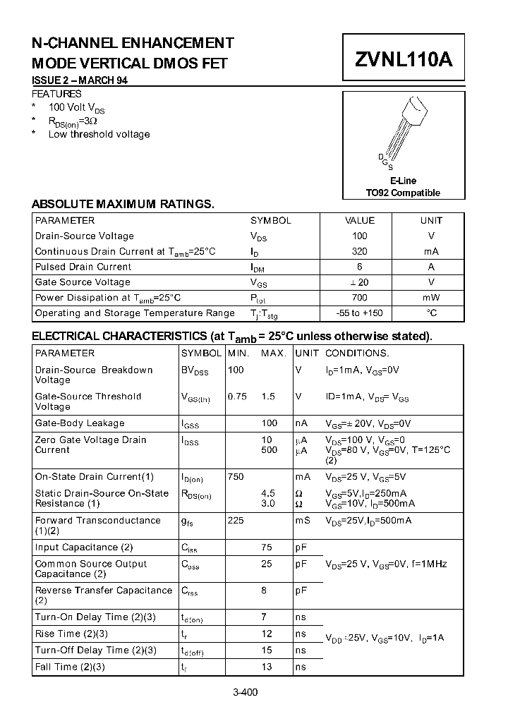 ZVNL110A_191619.PDF Datasheet