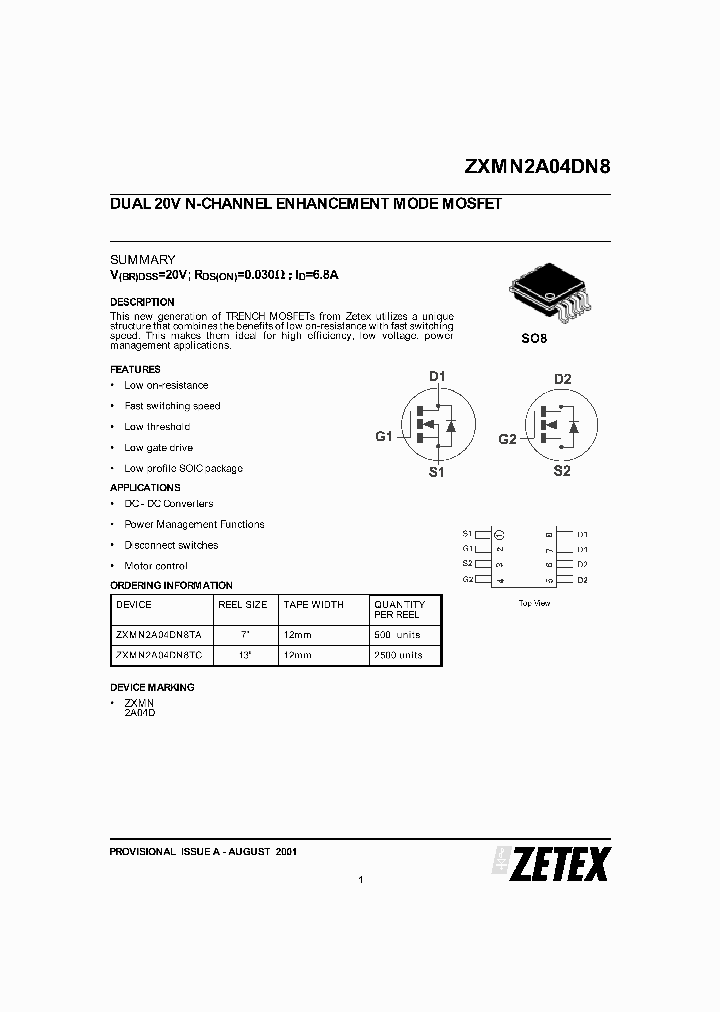 ZXMN2A04DN8_21509.PDF Datasheet