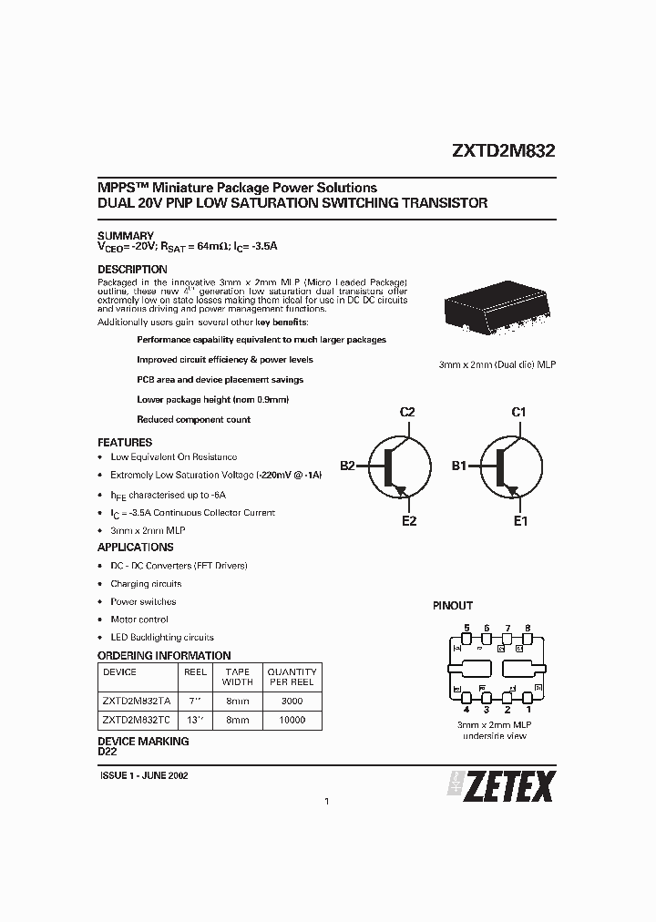 ZXTD2M832_44381.PDF Datasheet