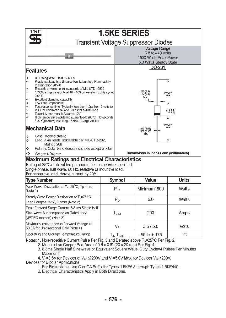 15KE22A_273425.PDF Datasheet