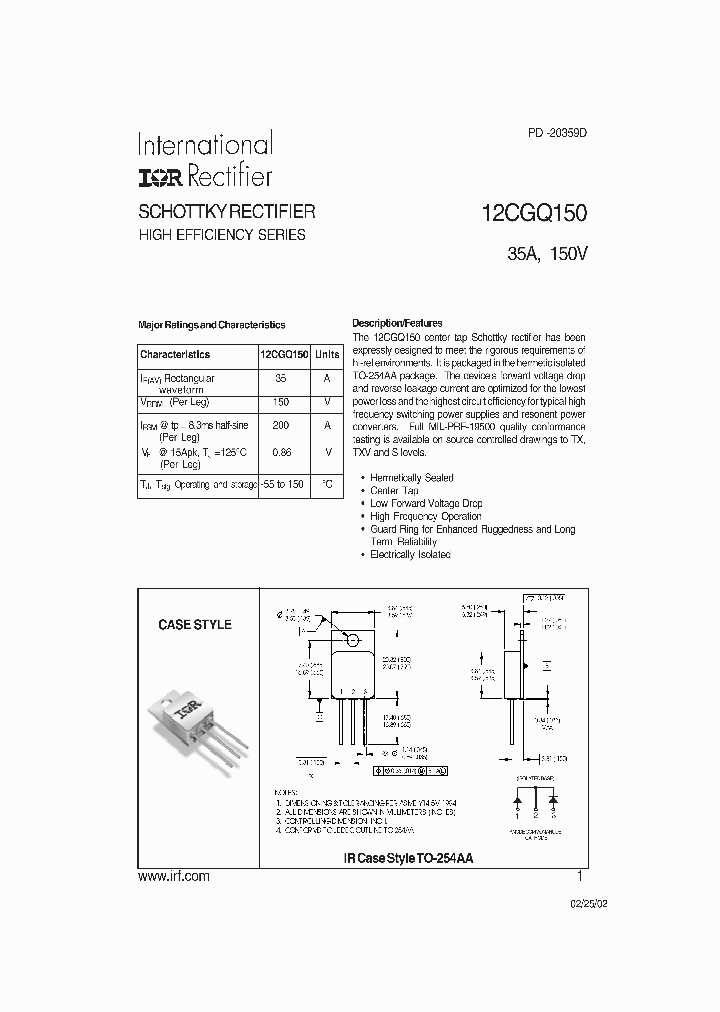 12CGQ150_295994.PDF Datasheet