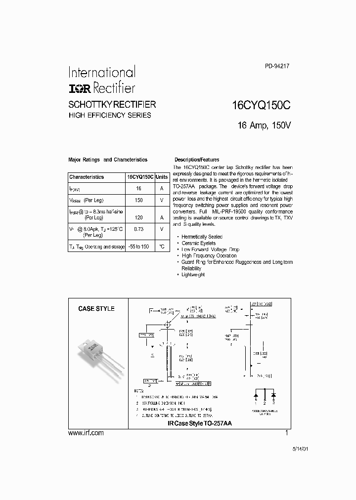 16CYQ150C_295991.PDF Datasheet