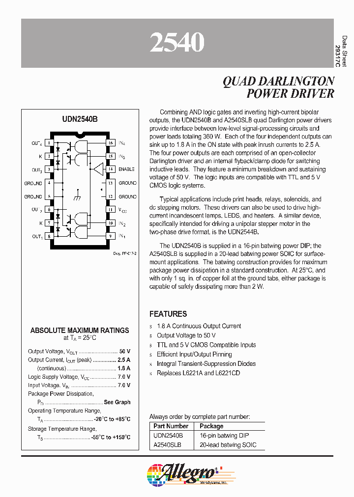 2540_294937.PDF Datasheet
