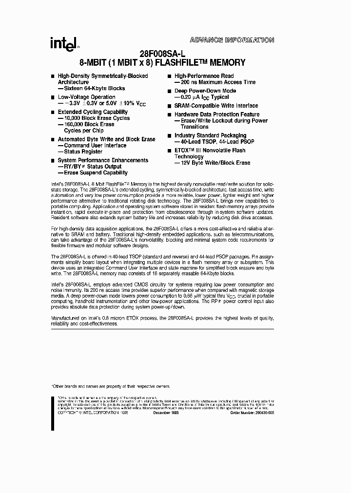 28F008SA-L_294163.PDF Datasheet