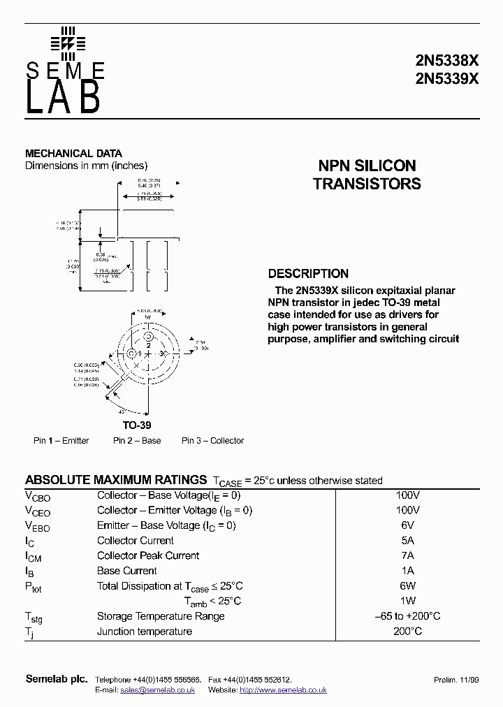 2N5339X_250409.PDF Datasheet