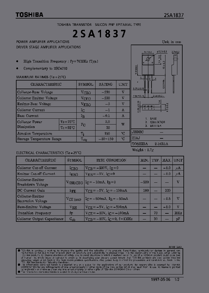 2SA1837_185634.PDF Datasheet