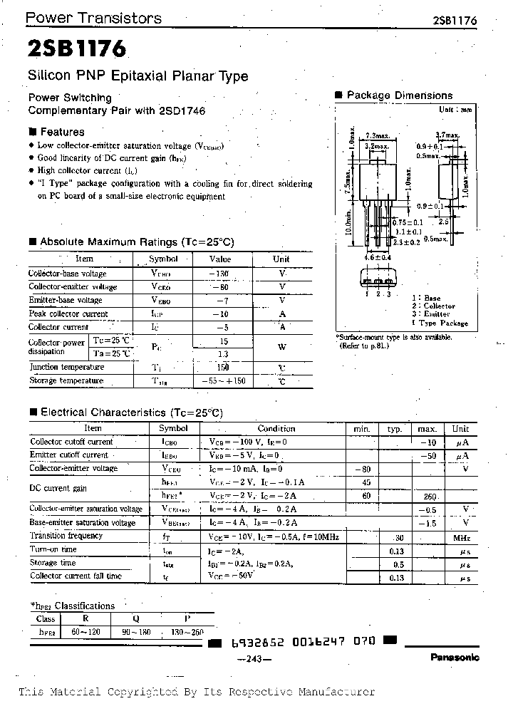 2SB1176_290203.PDF Datasheet