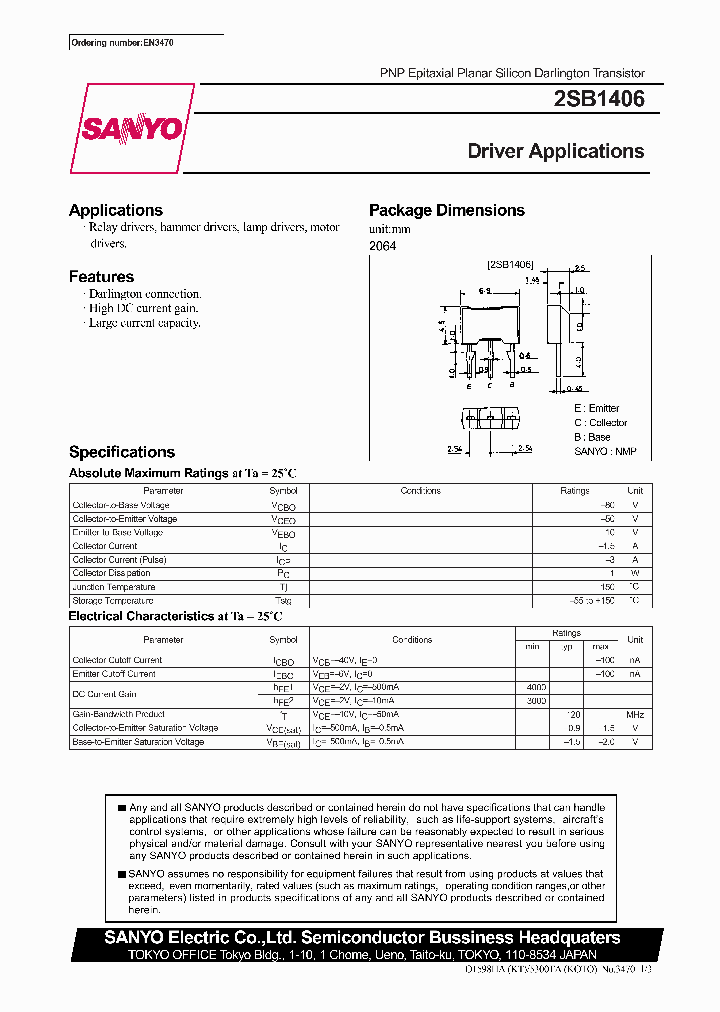 2SB1406_293497.PDF Datasheet