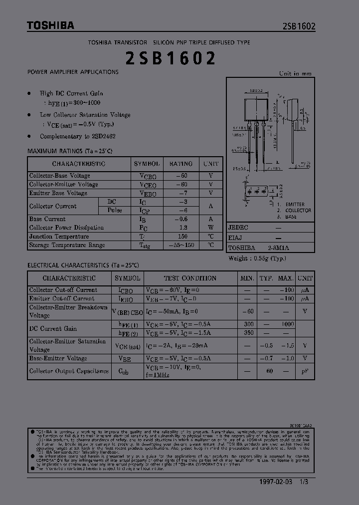 2SB1602_284811.PDF Datasheet