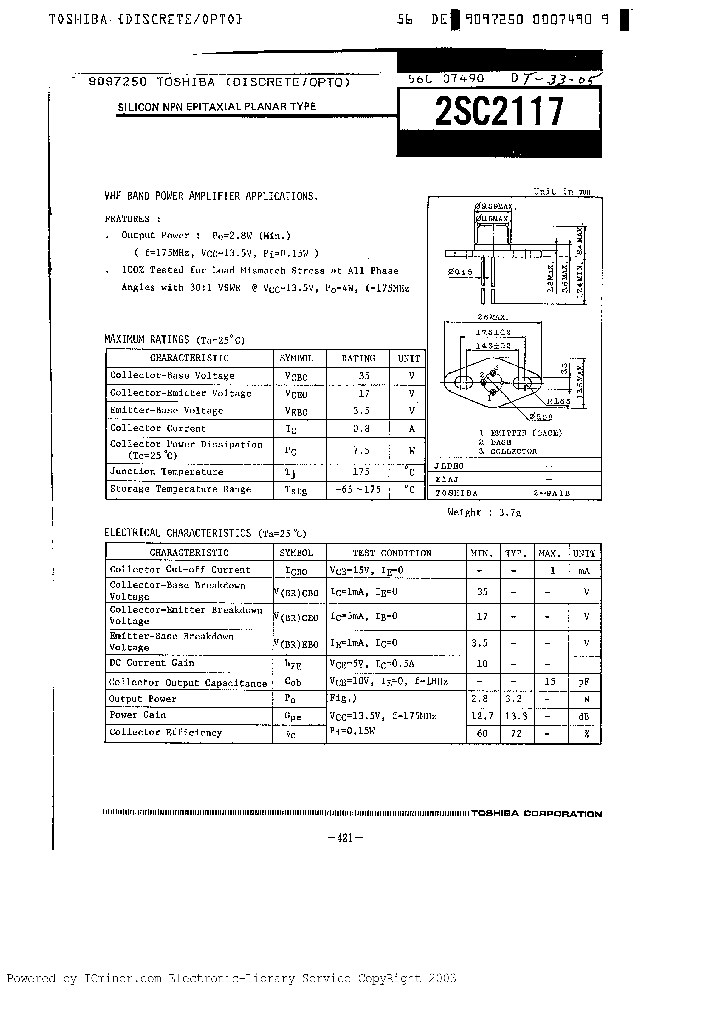 2SC2117_202602.PDF Datasheet
