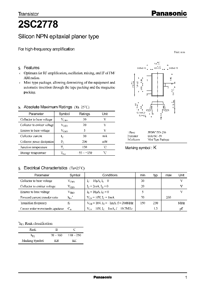 2SC2778_301863.PDF Datasheet