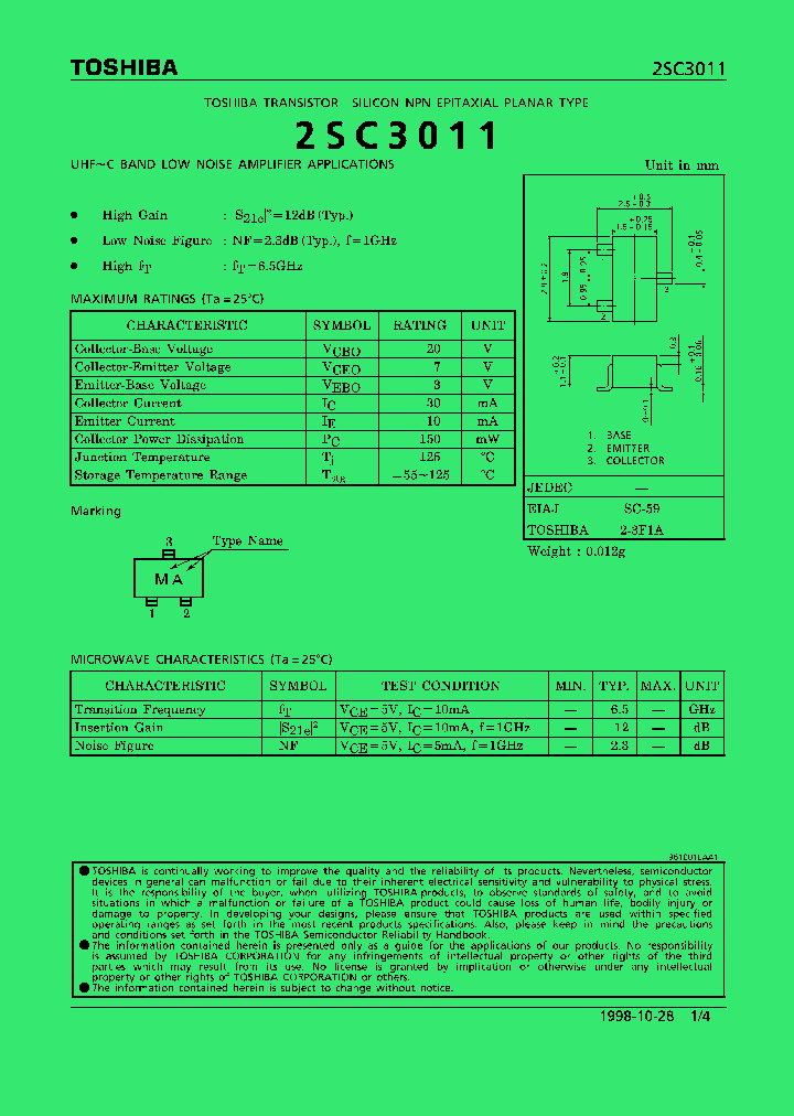 2SC3011_298860.PDF Datasheet