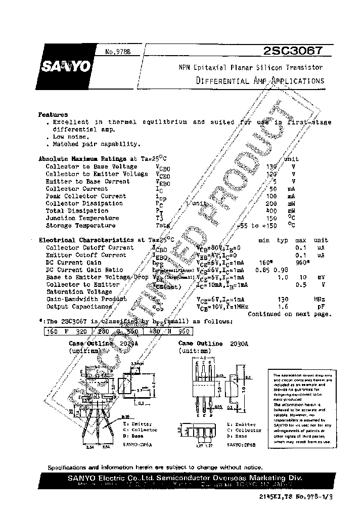 2SC3067_291547.PDF Datasheet