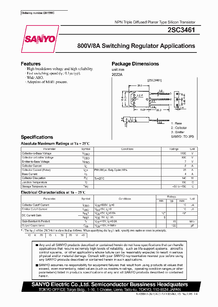 2SC3461_278393.PDF Datasheet