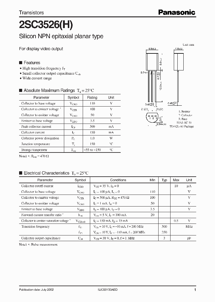 2SC3526H_266566.PDF Datasheet