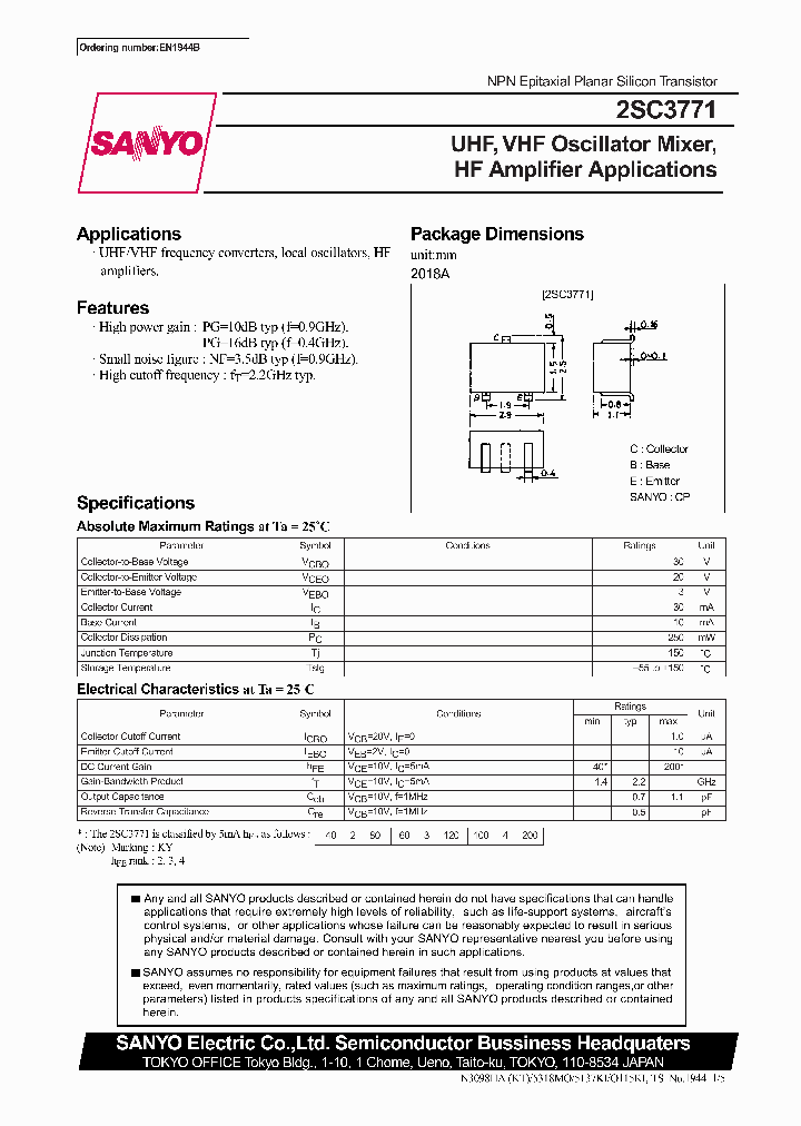 2SC3771_281663.PDF Datasheet
