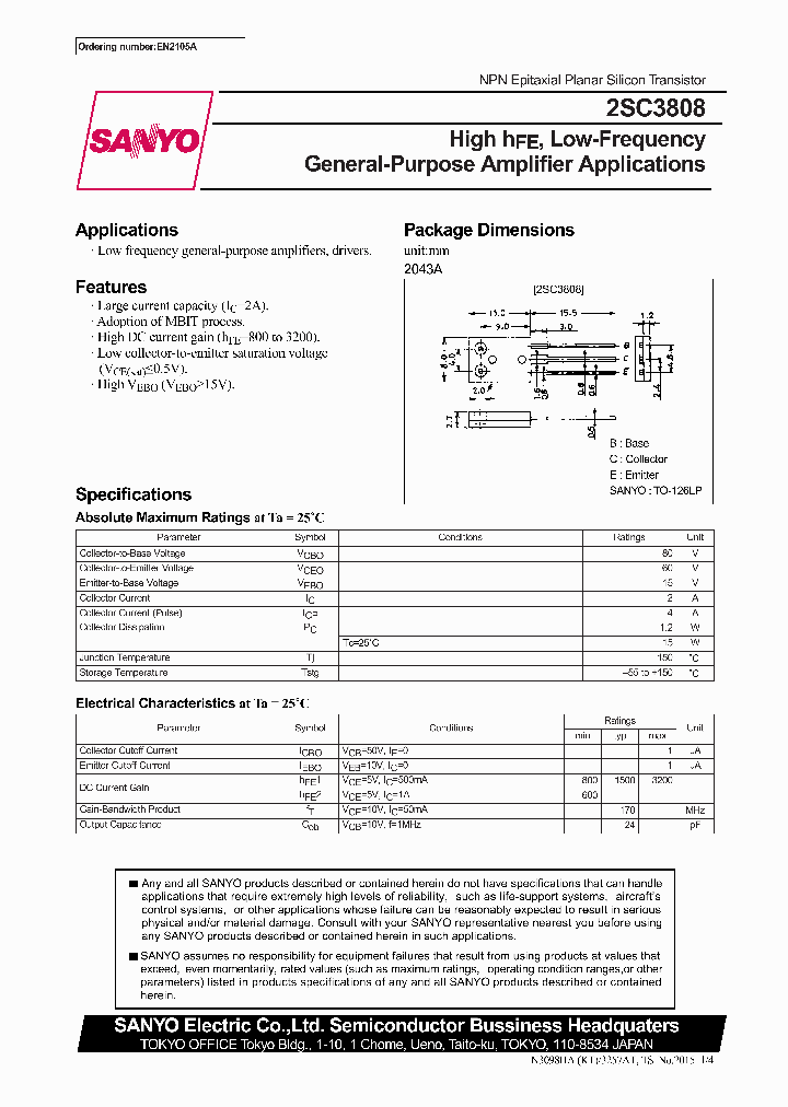 2SC3808_280130.PDF Datasheet