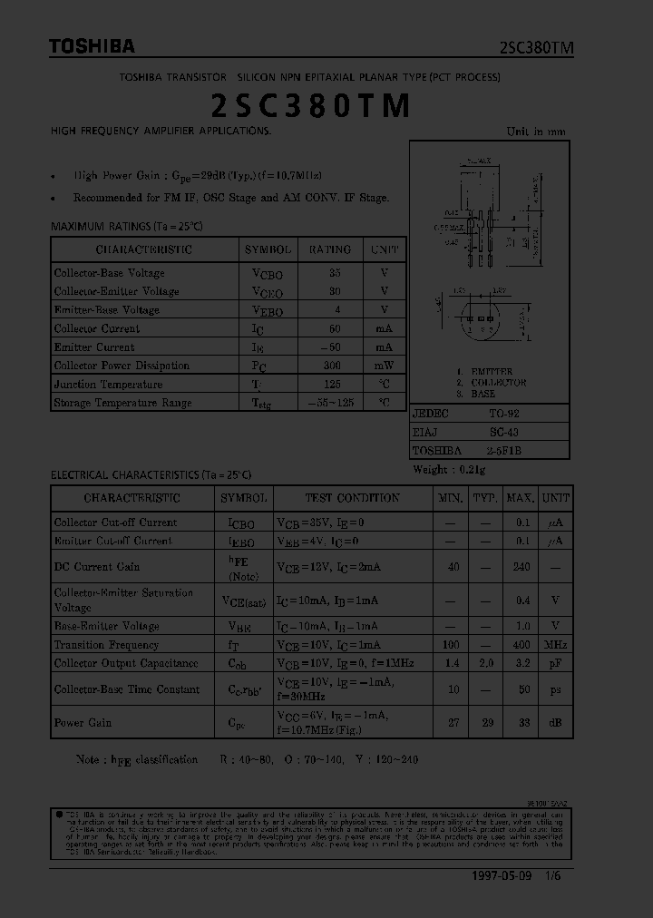2SC380TM_42975.PDF Datasheet