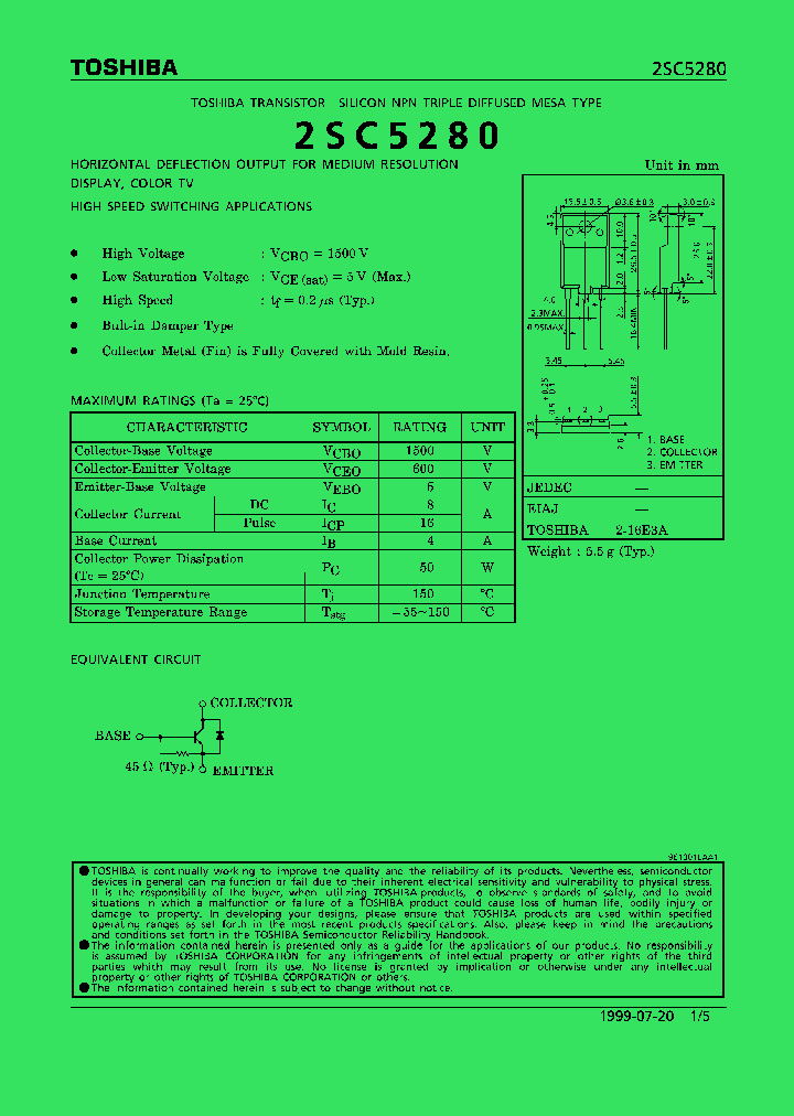 2SC5280_263704.PDF Datasheet