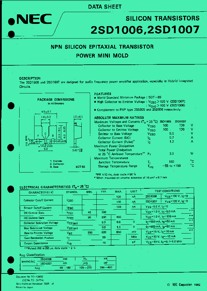 2SD1007-T1_302965.PDF Datasheet
