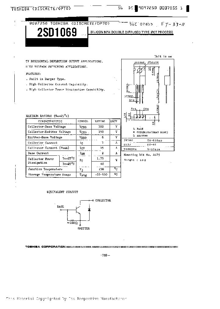 2SD1069_302968.PDF Datasheet