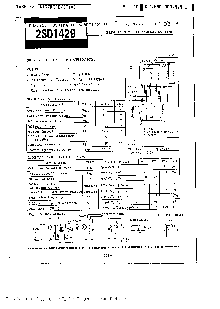 2SD1429_264549.PDF Datasheet