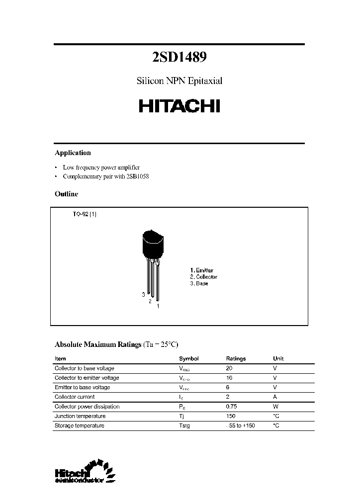 2SD1489_285181.PDF Datasheet