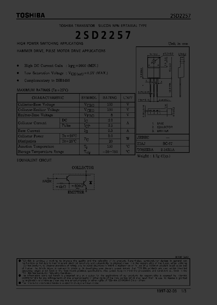 2SD2257_286129.PDF Datasheet