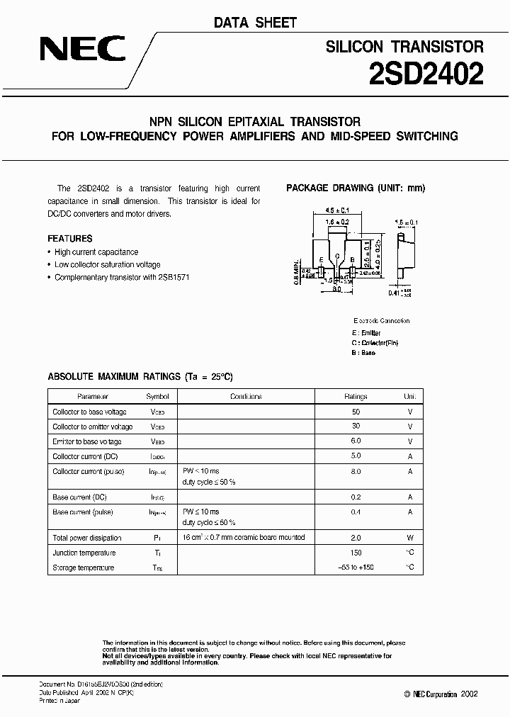 2SD2402_293418.PDF Datasheet