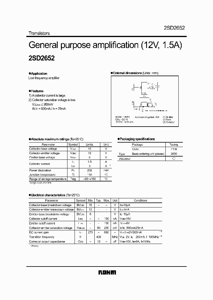 2SD2652_284670.PDF Datasheet