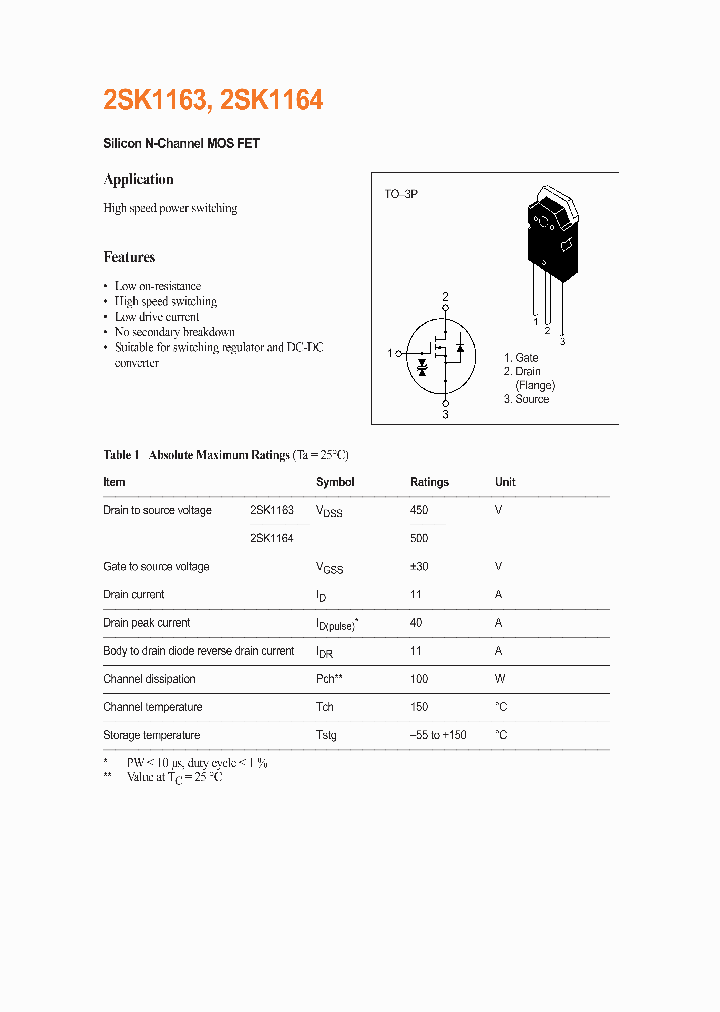2SK1163_299367.PDF Datasheet