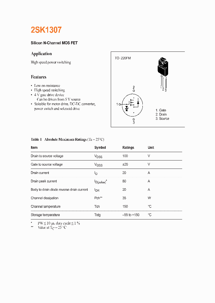 2SK1307_240068.PDF Datasheet