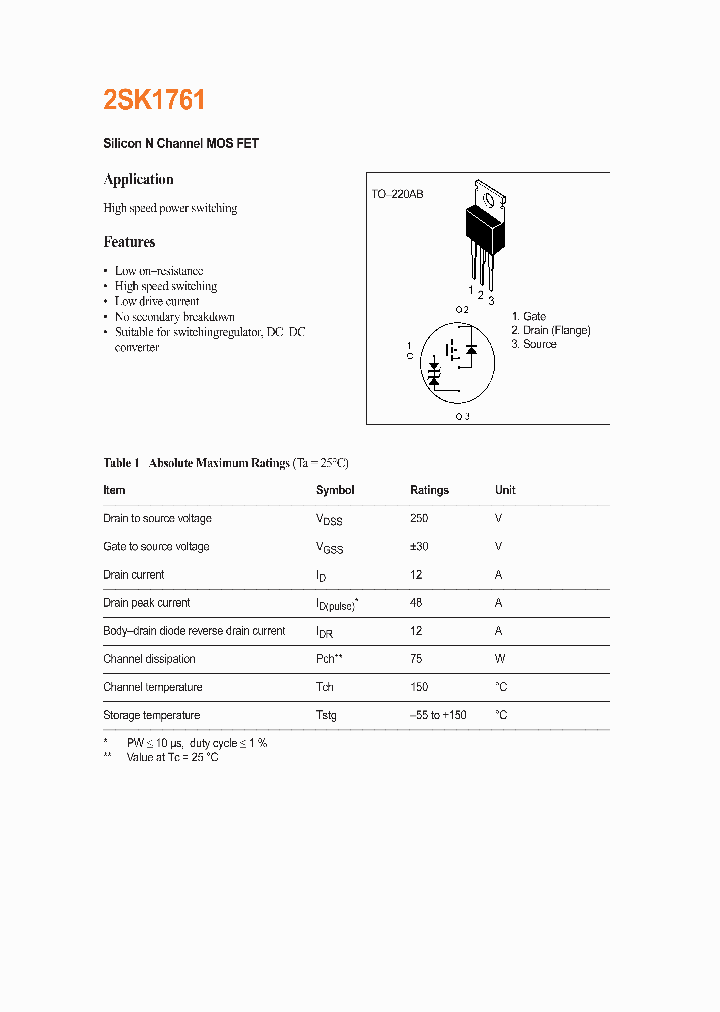 2SK1761_275598.PDF Datasheet
