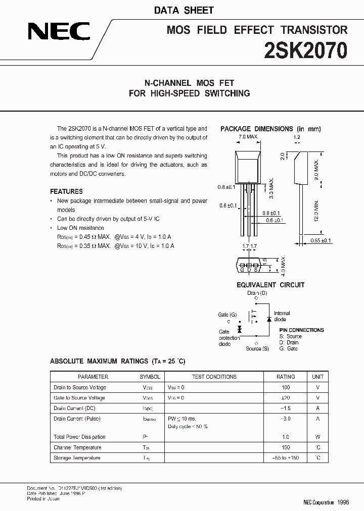 2SK2070_298794.PDF Datasheet