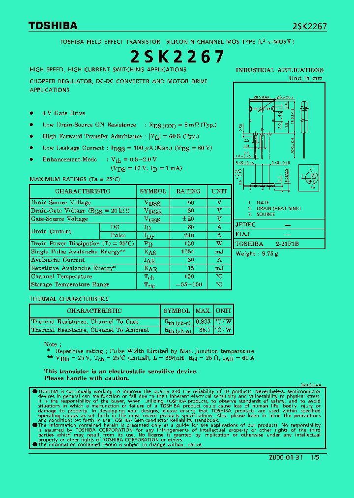 2SK2267_292989.PDF Datasheet